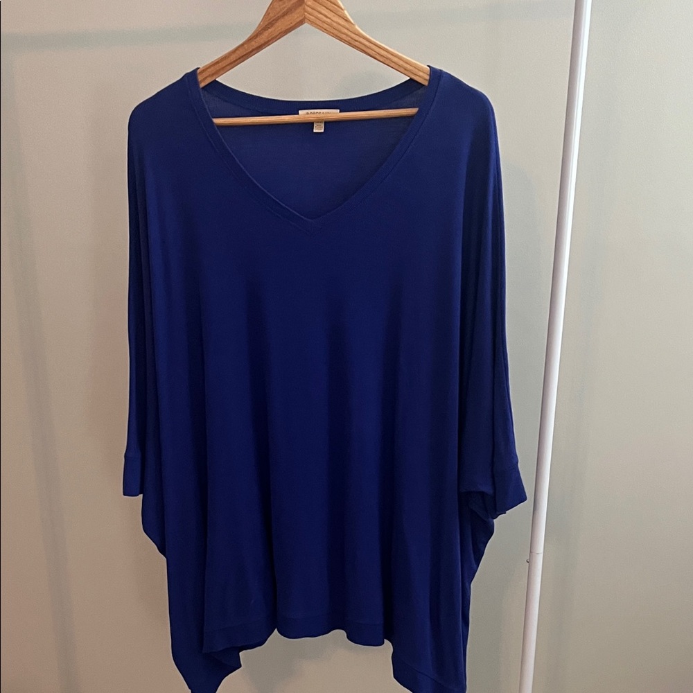 Bordeaux from Anthropologie Deep Blue V-Neck Tunic
